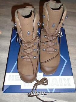 Haix Desert Combat High Liability Mens Brown Suede Boots Size 9m New