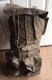 Heavy-duty Swiss Army Backpack 1973-lrg Vintage Rubberized Leather Military Bag