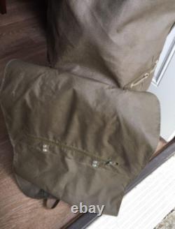 Heavy-Duty Swiss Army Backpack 1973-LRG Vintage Rubberized Leather Military Bag