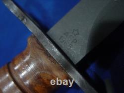 ITALIAN ARMY Leather Handle BM59 BAYONET with SCABBARD 1965 AEP Surplus Military