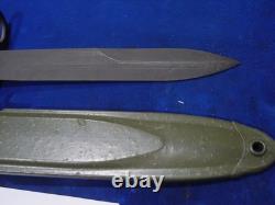 ITALIAN ARMY Leather Handle BM59 BAYONET with SCABBARD 1965 AEP Surplus Military