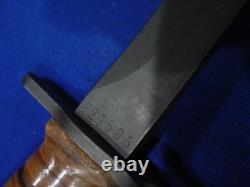 ITALIAN ARMY Leather Handle BM59 BAYONET with SCABBARD 1965 AEP Surplus Military