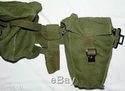 Iraq Iraqi Army Republican Guard Military Web Ammo Belt Frog Pouch Canteen Set