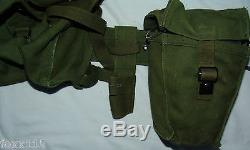 Iraq Iraqi Army Republican Guard Military Web Ammo Belt Frog Pouch Canteen Set