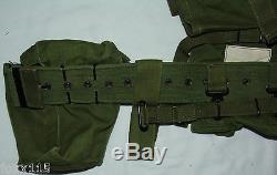 Iraq Iraqi Army Republican Guard Military Web Ammo Belt Frog Pouch Canteen Set