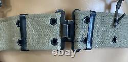 Israeli Military IDF Defence Force Desert Tan 1970's Fabric Webbing Rig System