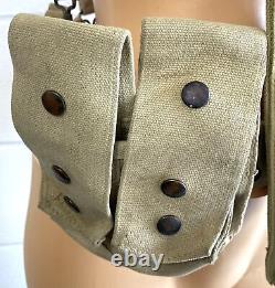 Israeli Military IDF Defence Force Desert Tan 1970's Fabric Webbing Rig System