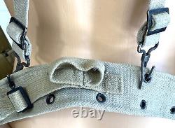 Israeli Military IDF Defence Force Desert Tan 1970's Fabric Webbing Rig System