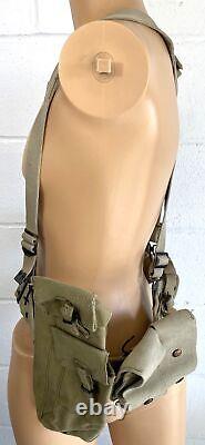 Israeli Military IDF Defence Force Desert Tan 1970's Fabric Webbing Rig System