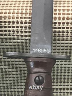 Italian Military Surplus M1 Carbine Bayonet & Scabbard 1960 AET