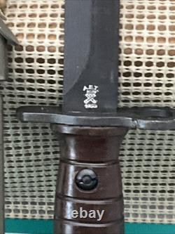 Italian Military Surplus M1 Carbine Bayonet & Scabbard 1960 AET