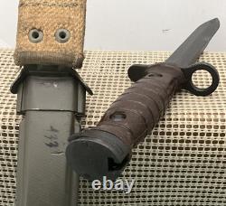 Italian Military Surplus M1 Carbine Bayonet & Scabbard 1960 AET