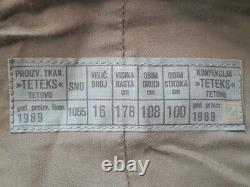 JNA Army Military Officer SMB Blouse Pants Hat Visor Cap Vtg Uniform Yugoslavia