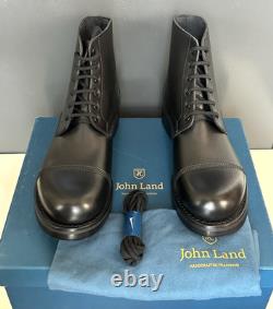 JOHN LAND British Army Military Leather Ammo Parade Boots UK SZ 9 M US 9.5 NWB
