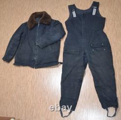 Jacket Pants Suit Winter Military Uniform Army Air Force Tankman Navy USSR XL