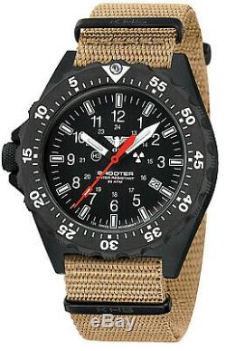 KHS Tactical Watch Infantry Shooter MKII Field Trigalights© Date Army Strap TAN