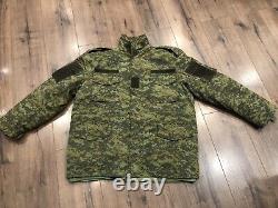 Kosovo Fsk Army Military Digital Camo Heavy Winter Jacket Coat Camouflage Size M