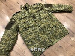 Kosovo Fsk Army Military Digital Camo Heavy Winter Jacket Coat Camouflage Size M