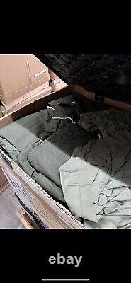 LOT OF 600 US MILITARY HALF TENT SHELTER Surplus ARMY PUP TENT Material As Is