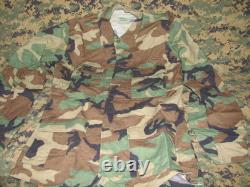 LOT of 9 US army military winter weight bdu woodland small regular NOS