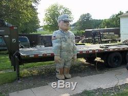 Large Inflatable Army Soldier Man Military Surplus Prop Store Display. No Motor