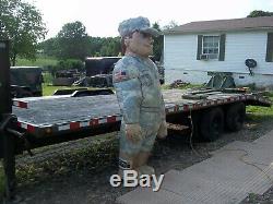 Large Inflatable Army Soldier Man Military Surplus Prop Store Display. No Motor