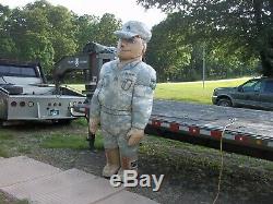 Large Inflatable Army Soldier Man Military Surplus Prop Store Display. No Motor