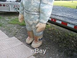 Large Inflatable Army Soldier Man Military Surplus Prop Store Display. No Motor