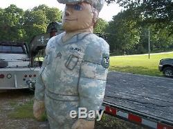 Large Inflatable Army Soldier Man Military Surplus Prop Store Display. No Motor