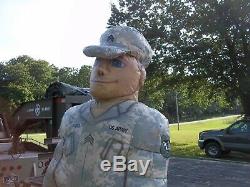 Large Inflatable Army Soldier Man Military Surplus Prop Store Display. No Motor