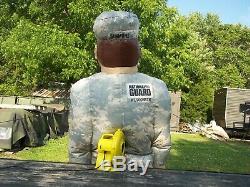 Large Inflatable Army Soldier Man Military Surplus Prop Store Display. No Motor