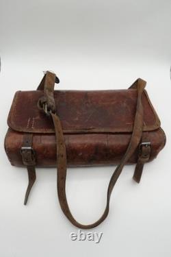 Large Swiss Army Military Mechanic Electrician Tool Weapon Bag Leather WW2 1940