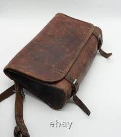 Large Swiss Army Military Mechanic Electrician Tool Weapon Bag Leather WW2 1940