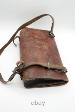 Large Swiss Army Military Mechanic Electrician Tool Weapon Bag Leather WW2 1940