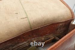 Large Swiss Army Military Mechanic Electrician Tool Weapon Bag Leather WW2 1940