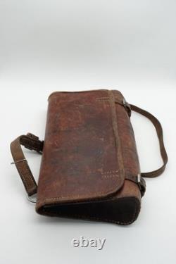 Large Swiss Army Military Mechanic Electrician Tool Weapon Bag Leather WW2 1940