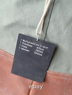 Large Transport Swiss Army Military Sea bag backpack Canvas Leather Seesack 1968