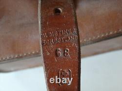 Large Transport Swiss Army Military Sea bag backpack Canvas Leather Seesack 1968