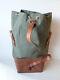 Large Transport Swiss Army Military Sea Bag Backpack Canvas Leather Seesack 1969