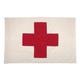 Large Vintage Cotton Sewn Flag Red Cross Medic First Aid Military Army Surplus