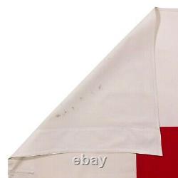 Large Vintage Cotton Sewn Flag Red Cross Medic First Aid Military Army Surplus