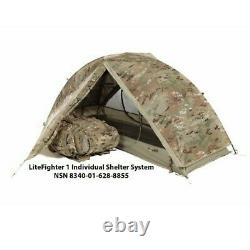LiteFighter 1 Individual Shelter Army OCP Camo Tactical Military Solo Tent Camp