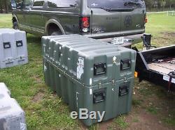 Lot (17) Seventeen Military Surplus Storage Containers Cases Tool Job Box Army