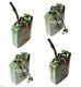 Lot 4 Green Nato 2.5 Gallon Jerry Can Army Authentic Military Fuel Steel Tank