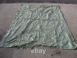 Lot 4 Vintage 1970s Military army style green plastic Tarp cover 75x60 115x85