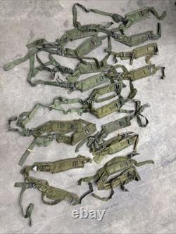 Lot Of 18 (9 Pair)Vintage USGI Army Military Alice Pack Shoulder Straps OD