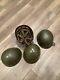 Lot Of Four Army Military Helmets Helmet Liner Westinghouse Firestone Ww2