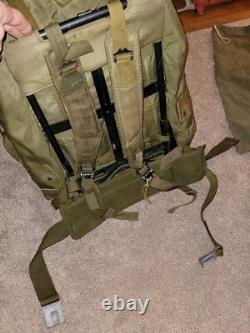 Lot Of US Military LC-1 Large Metal Frame Alice Backpack Rucksack Army USMC More