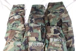 Lot of 16 US Army Military BDU Pants Sz Small Camouflage Woodland 80s 90s 00s