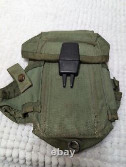 Lot of 4 Vintage Military Army Green Canvas Bags Various WWII Vietnam